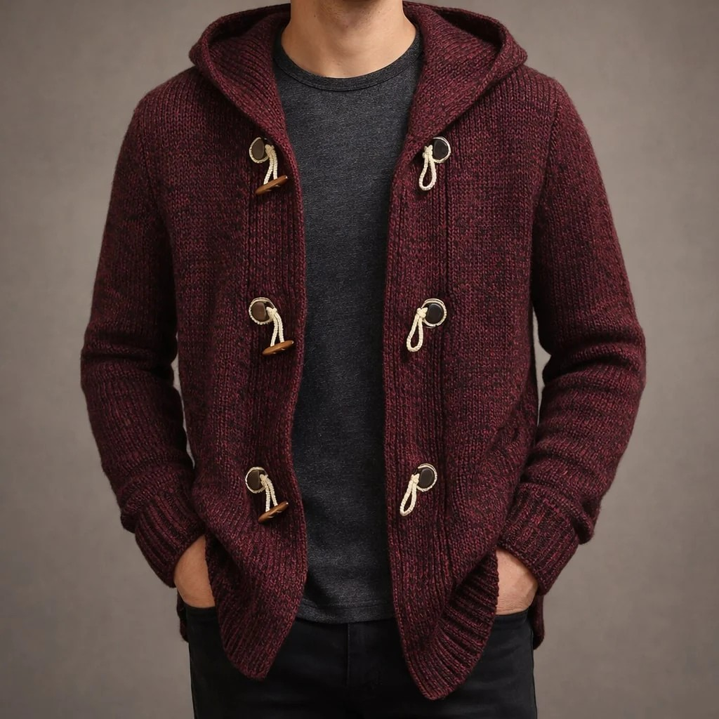 Luca Kapuzen-Strickjacke